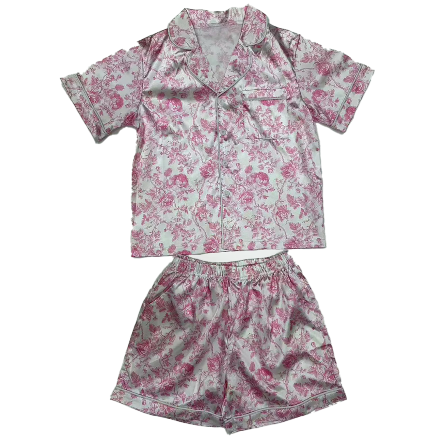 Pink Floral Loungewear Set