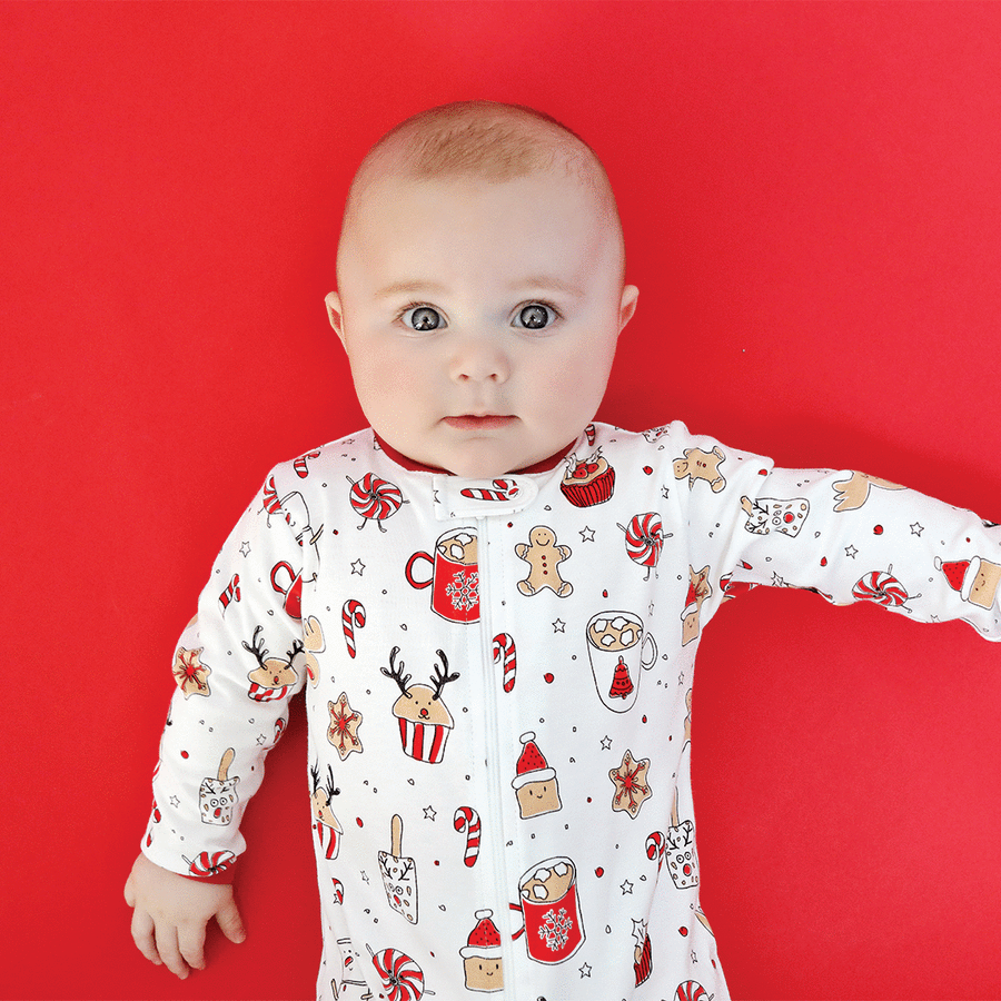 Holiday Treats Zipper Footie