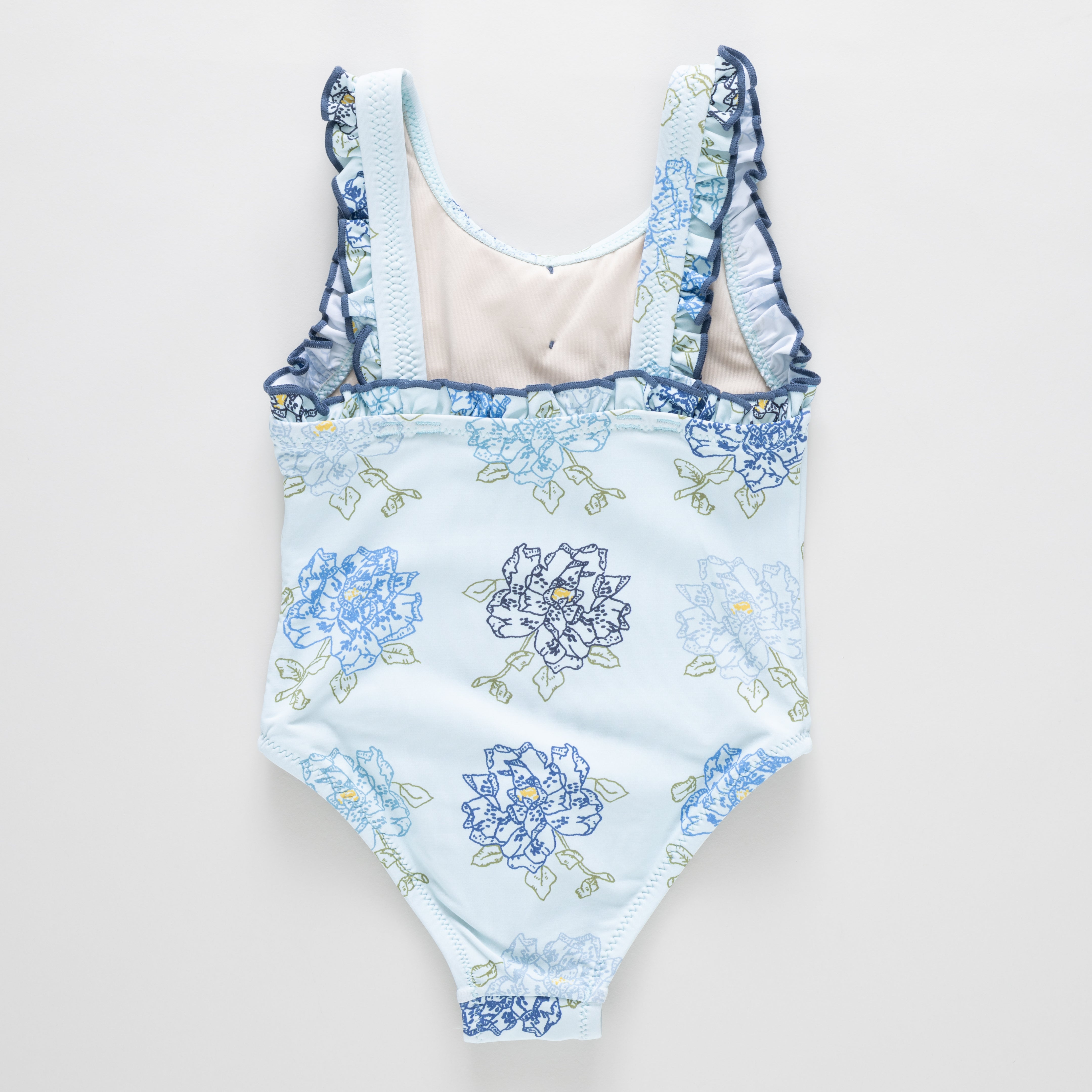 Blue Quilt Floral Sylvie Bow Suit