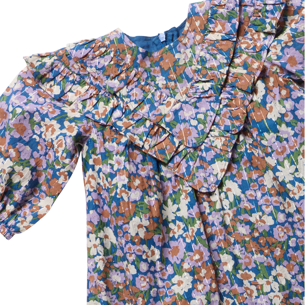 True Blue Sketched Floral Everly Dress