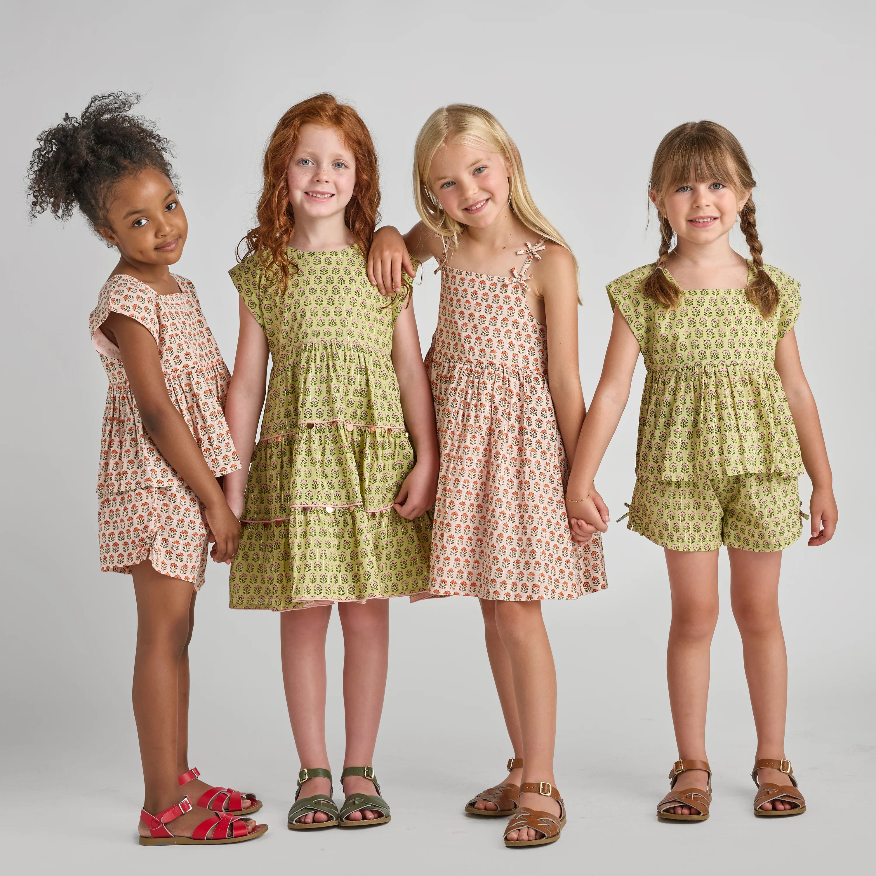 Pink Prairie Block Print Tia Dress