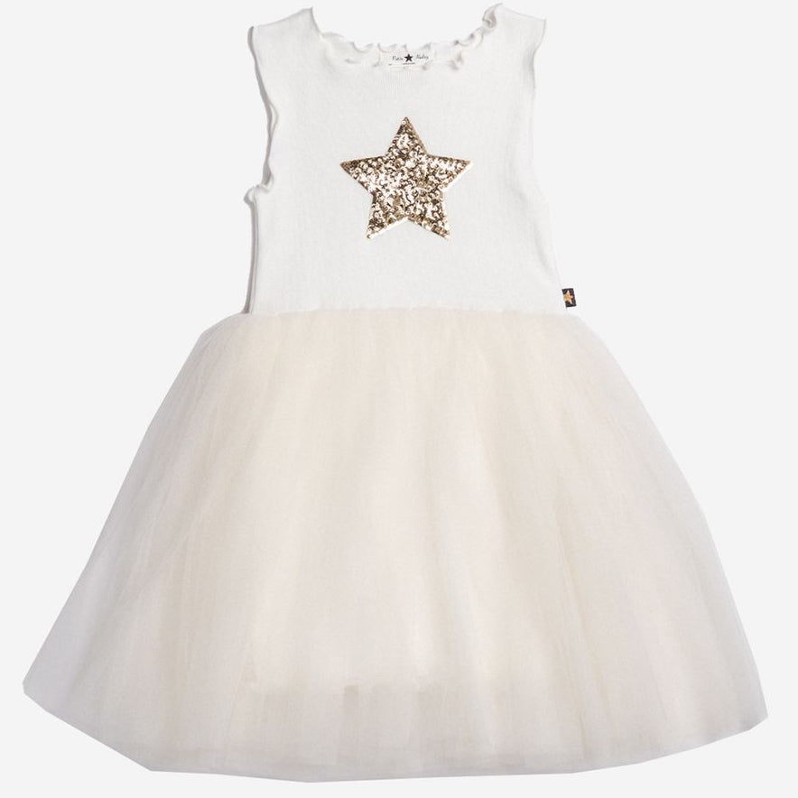 White PH Star Tutu Dress