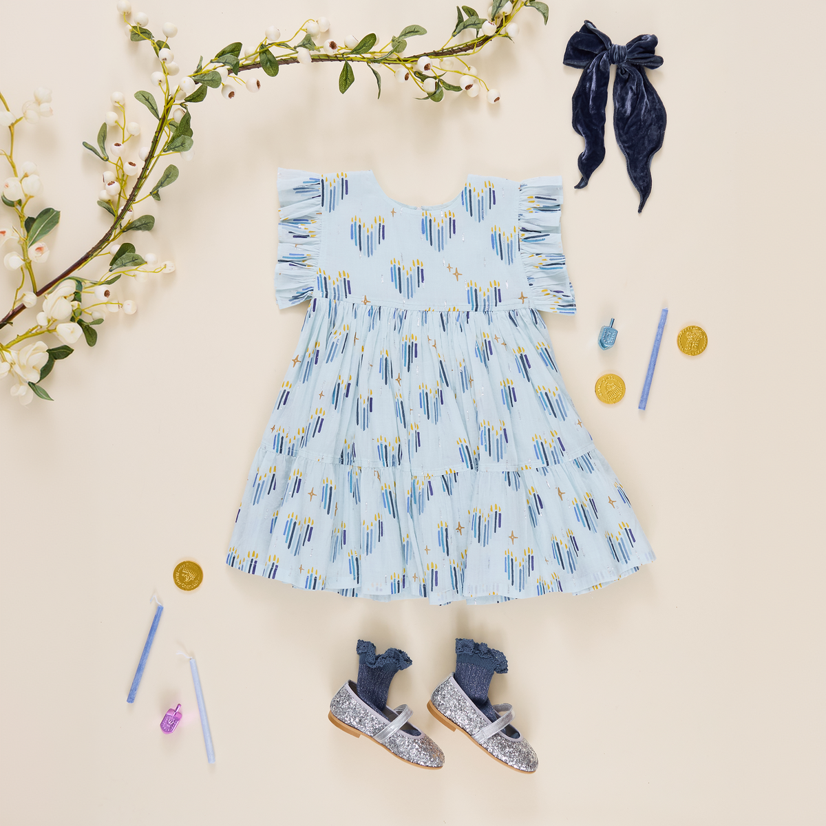 Menorah Hearts Kit Dress - Meems