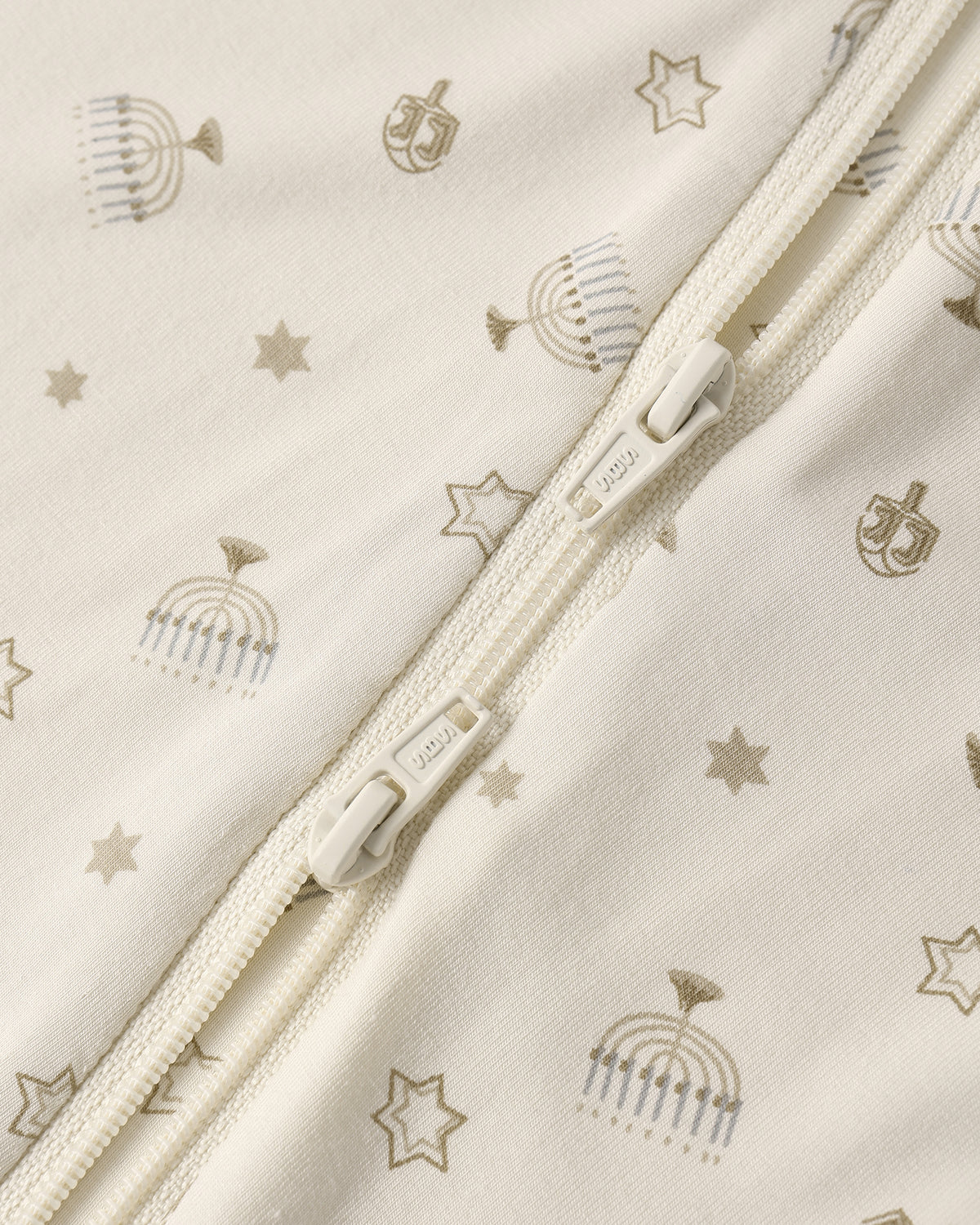 Hanukkah Bamboo Zip Footie