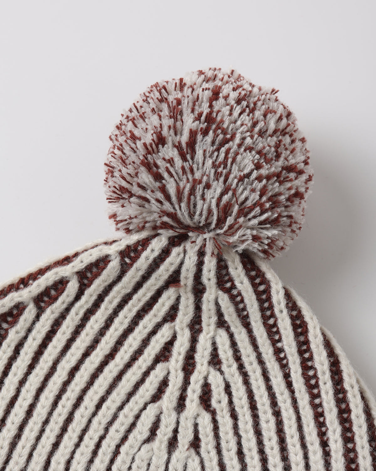 Black Cherry Stripe Beanie