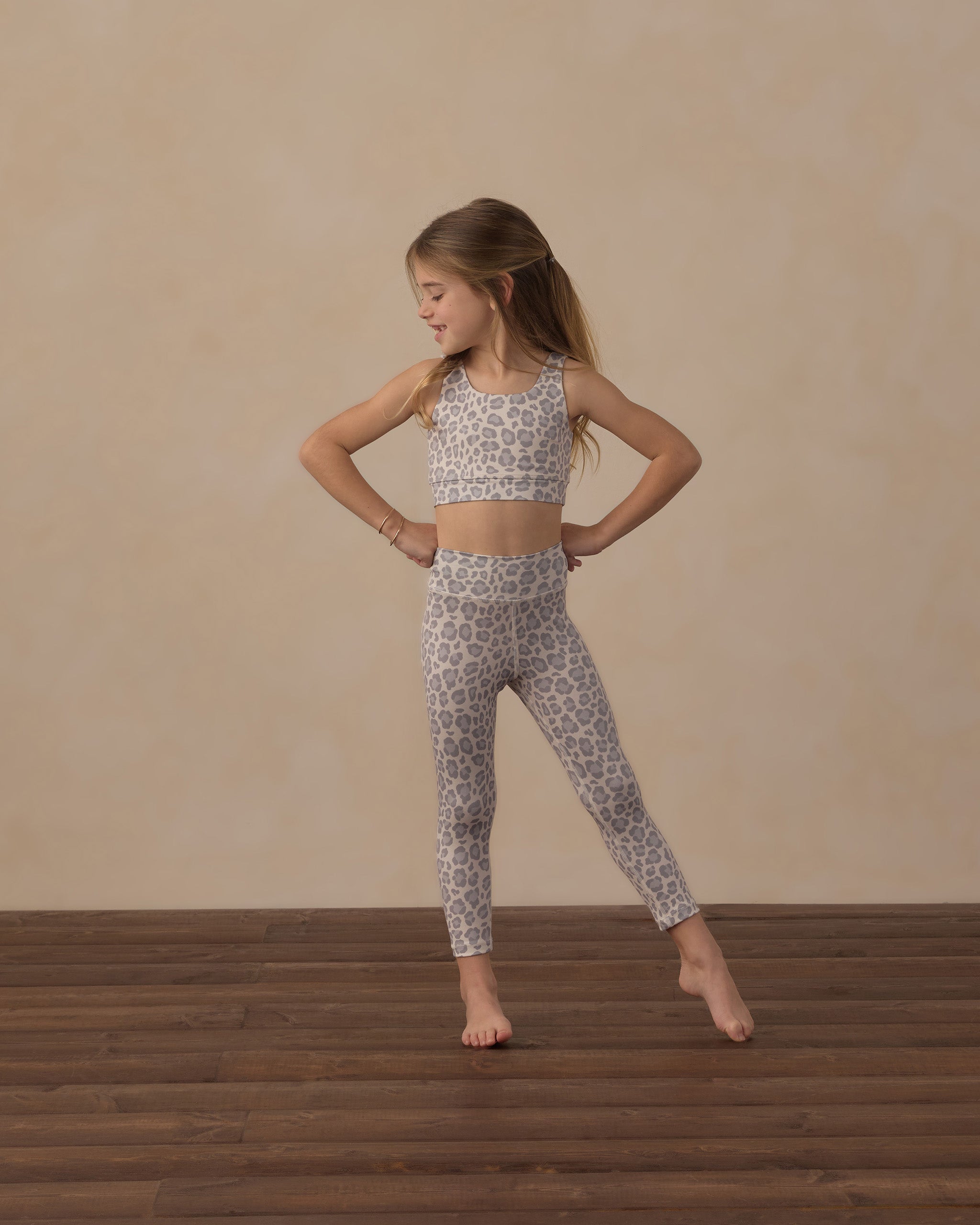 Blue Leopard Basic Legging