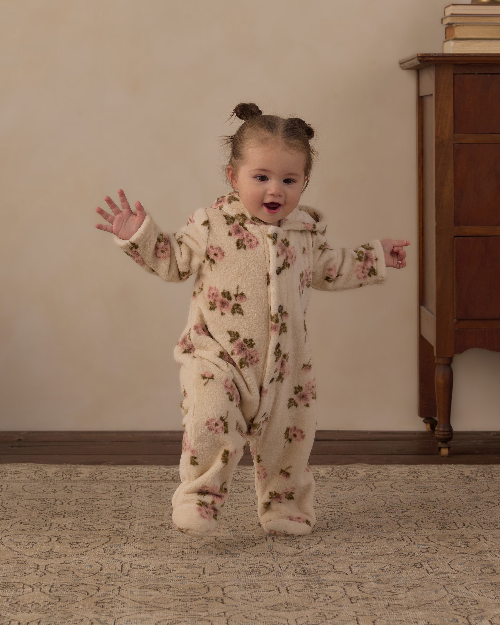 Rose Garden Fleece Jumpsuit