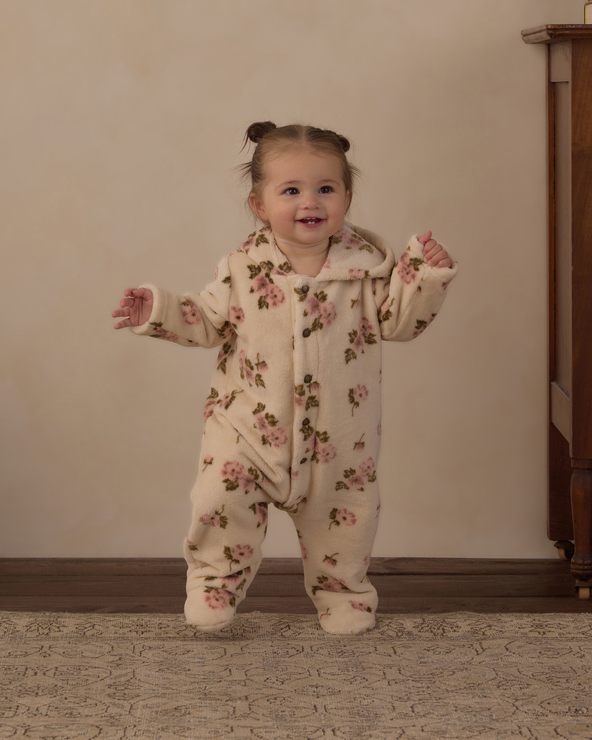 Rose Garden Fleece Jumpsuit