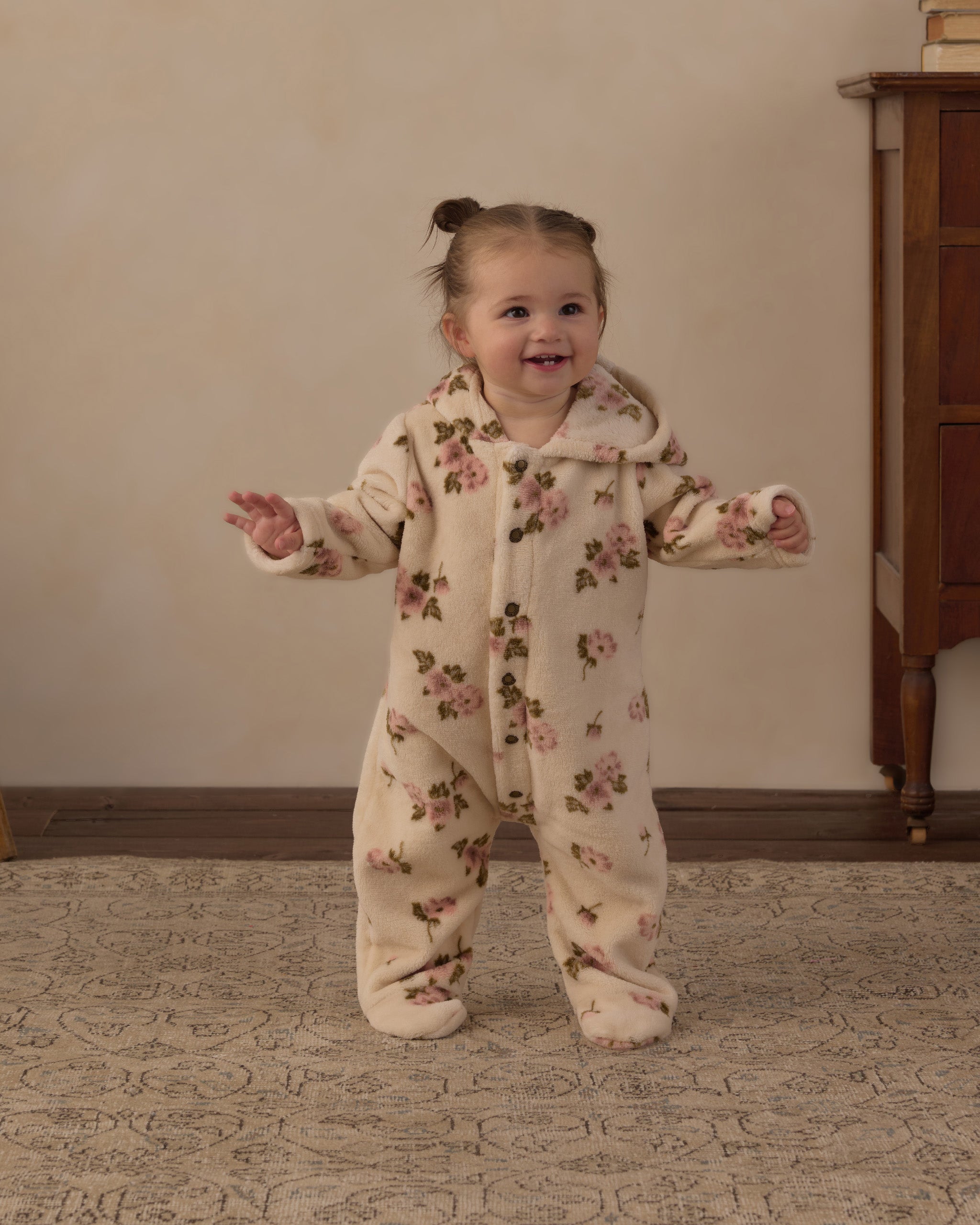 Rose Garden Fleece Jumpsuit