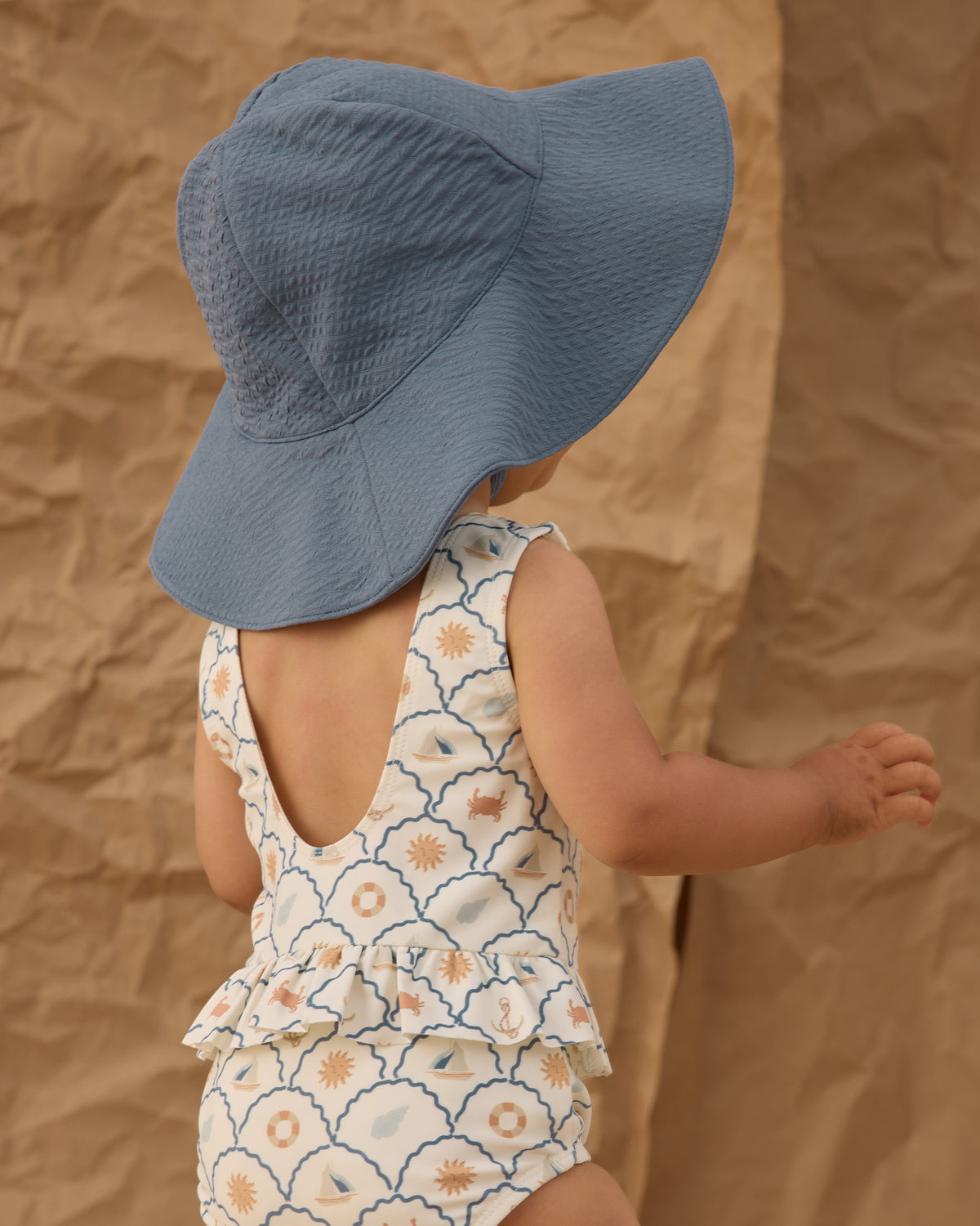 Nautical Skirted 1pc Swimsuit