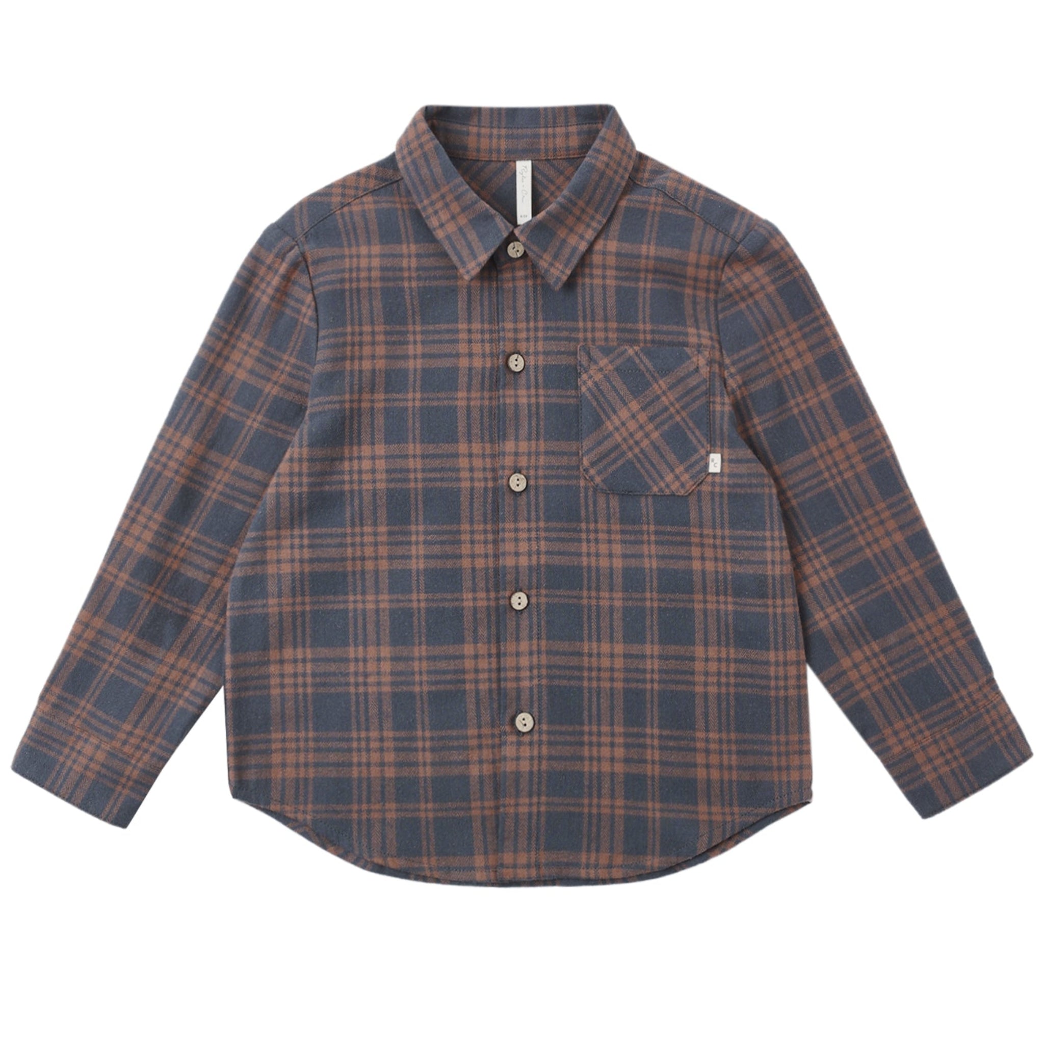 Midnight Plaid Collared LS Shirt