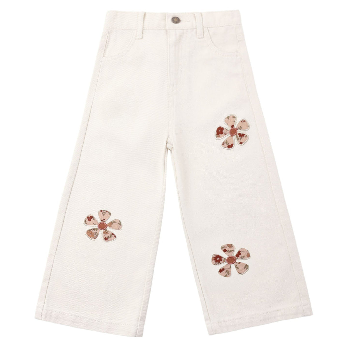 Daisy Patches Straight Leg Jeans