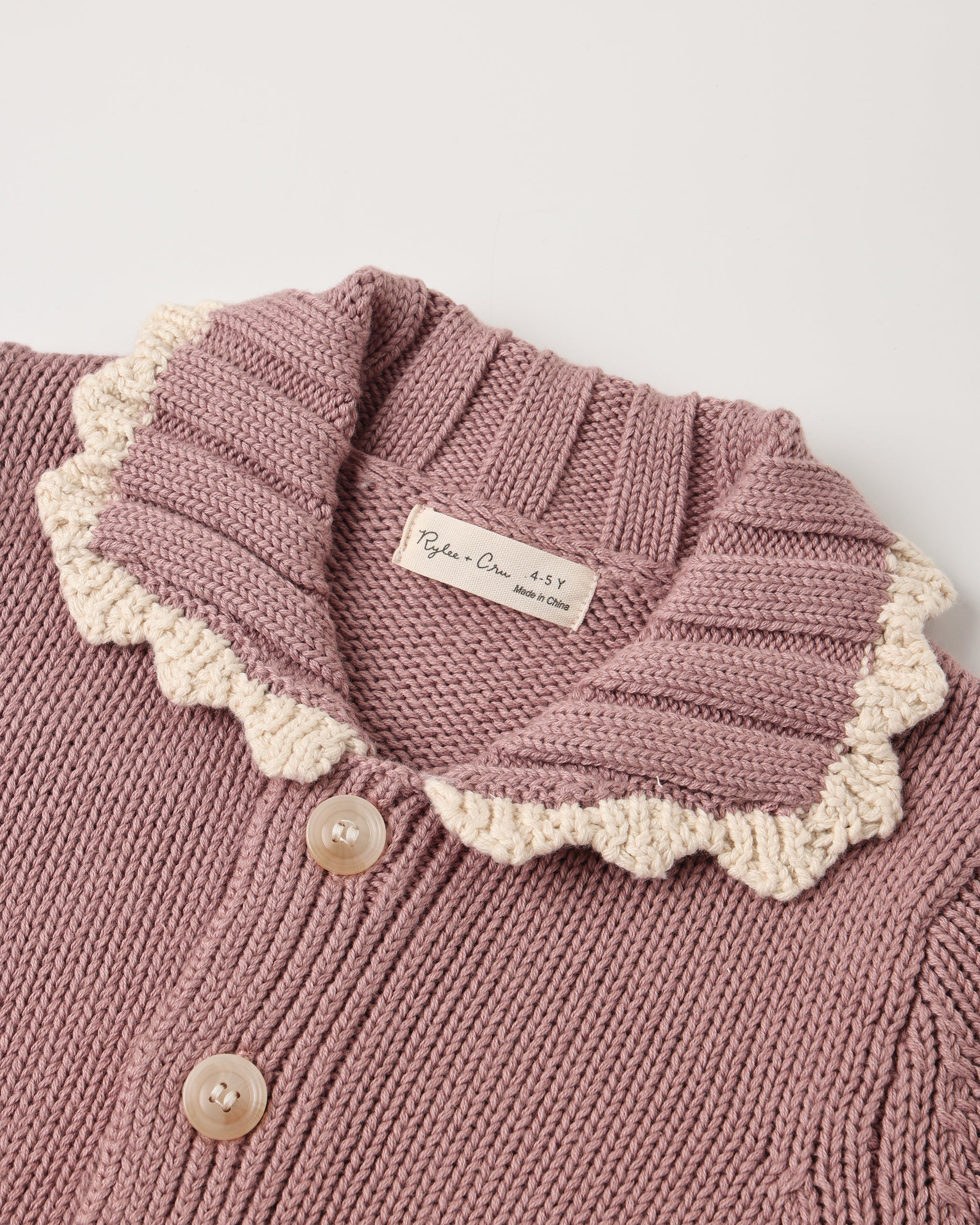 Rosewood Collared Cardigan