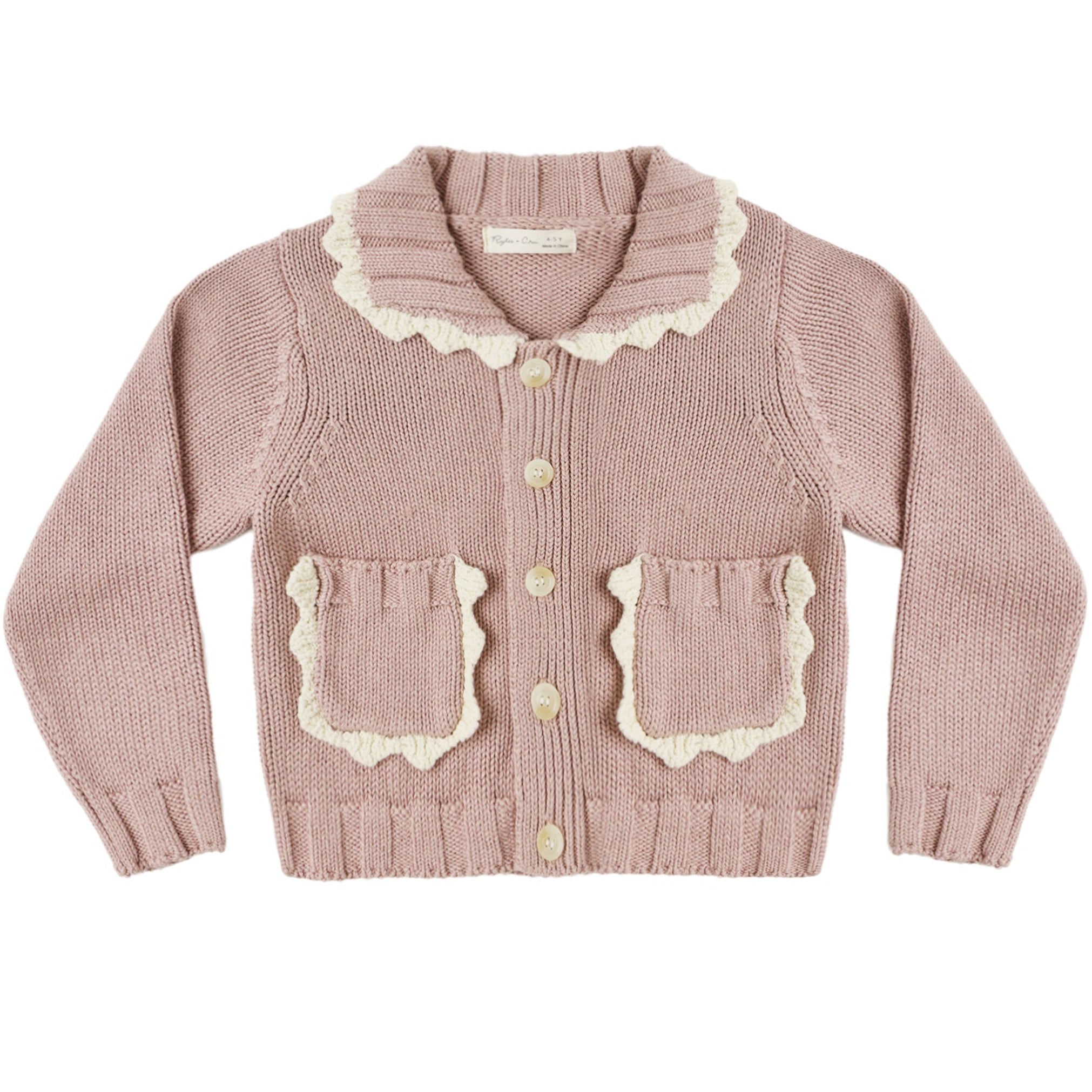 Rosewood Collared Cardigan
