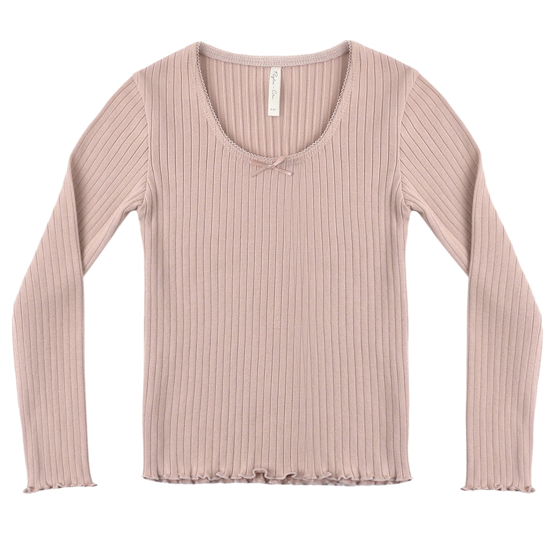Rosewood Ribbed Long Sleeve