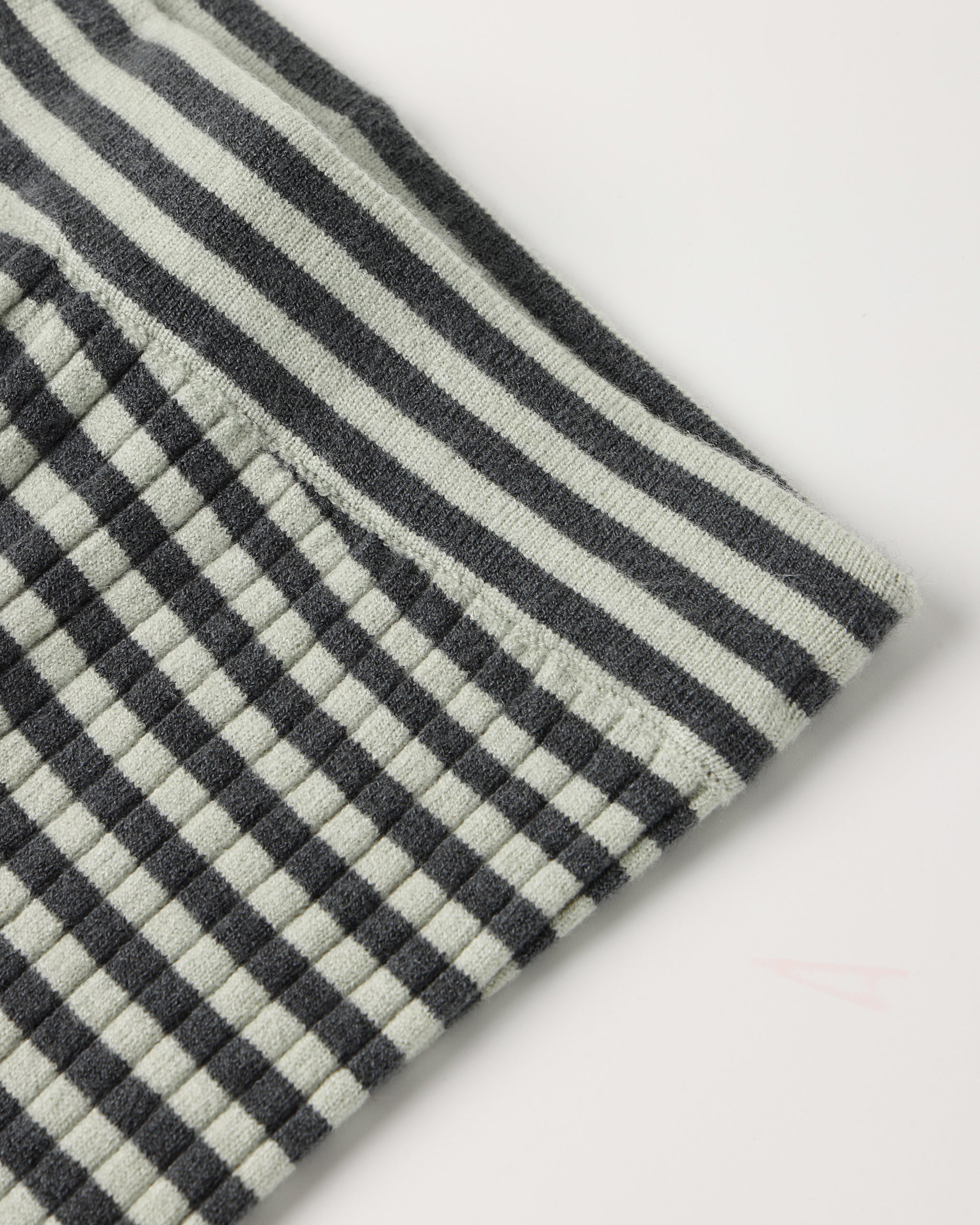 Midnight Stripe Flare Rib Knit Pant