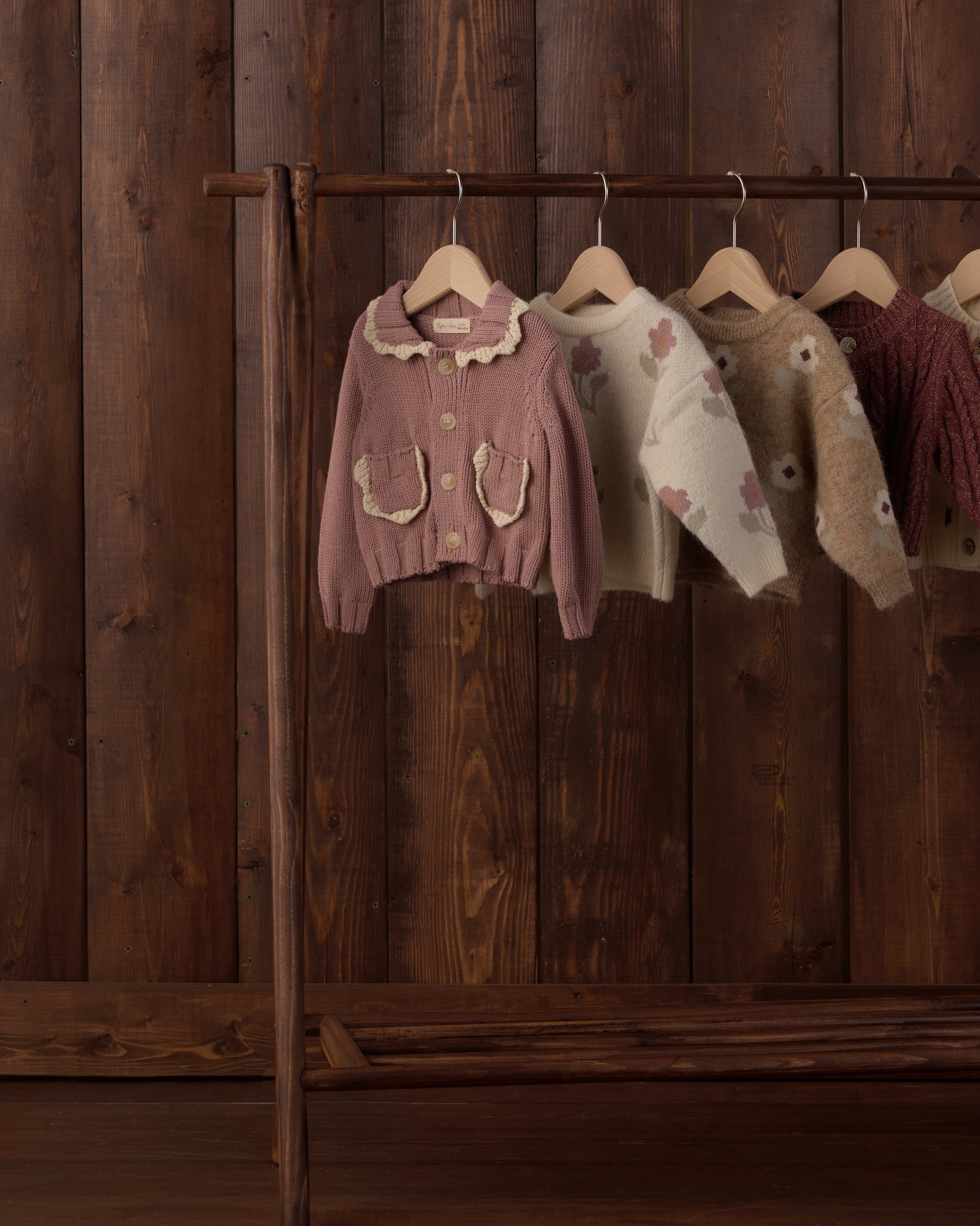 Rosewood Collared Cardigan