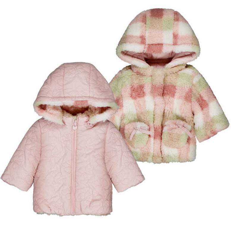 Reversible Bow Sherpa Jacket