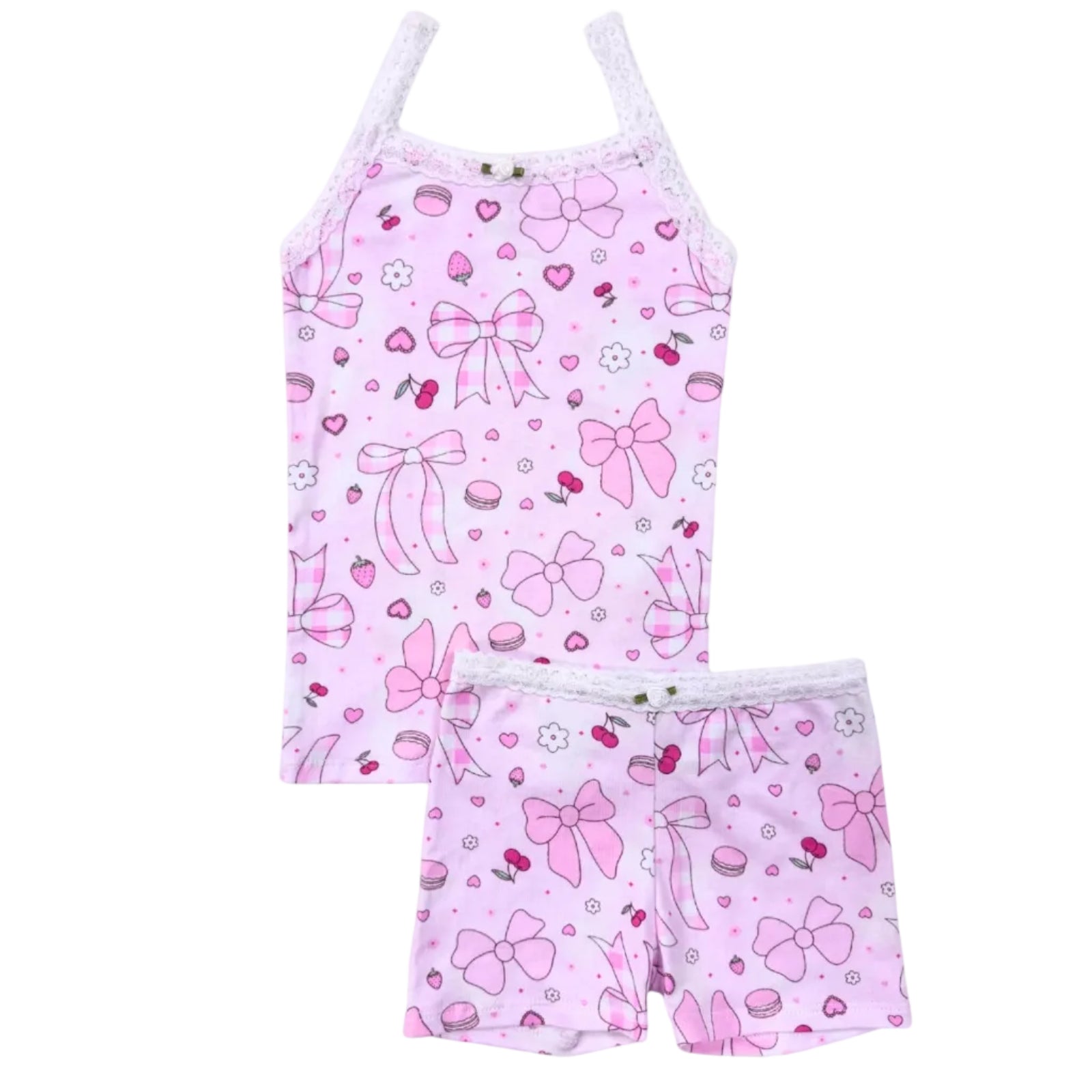 Summer Bows Cami Shorts PJ Set