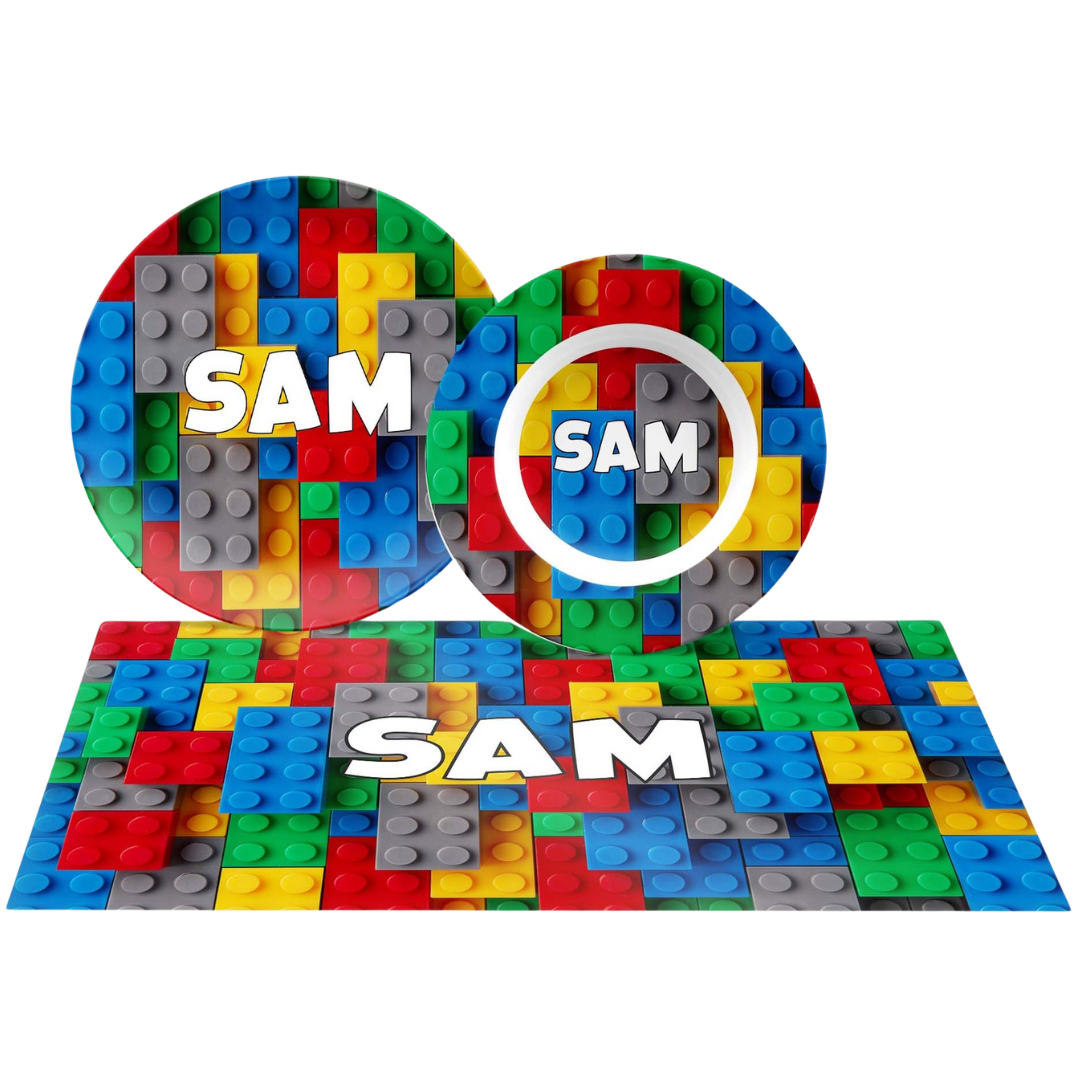 Personalized Legos Dishware