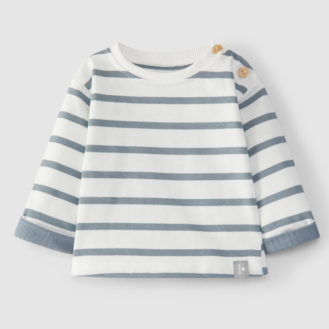 Blue Striped Sweatshirt Set