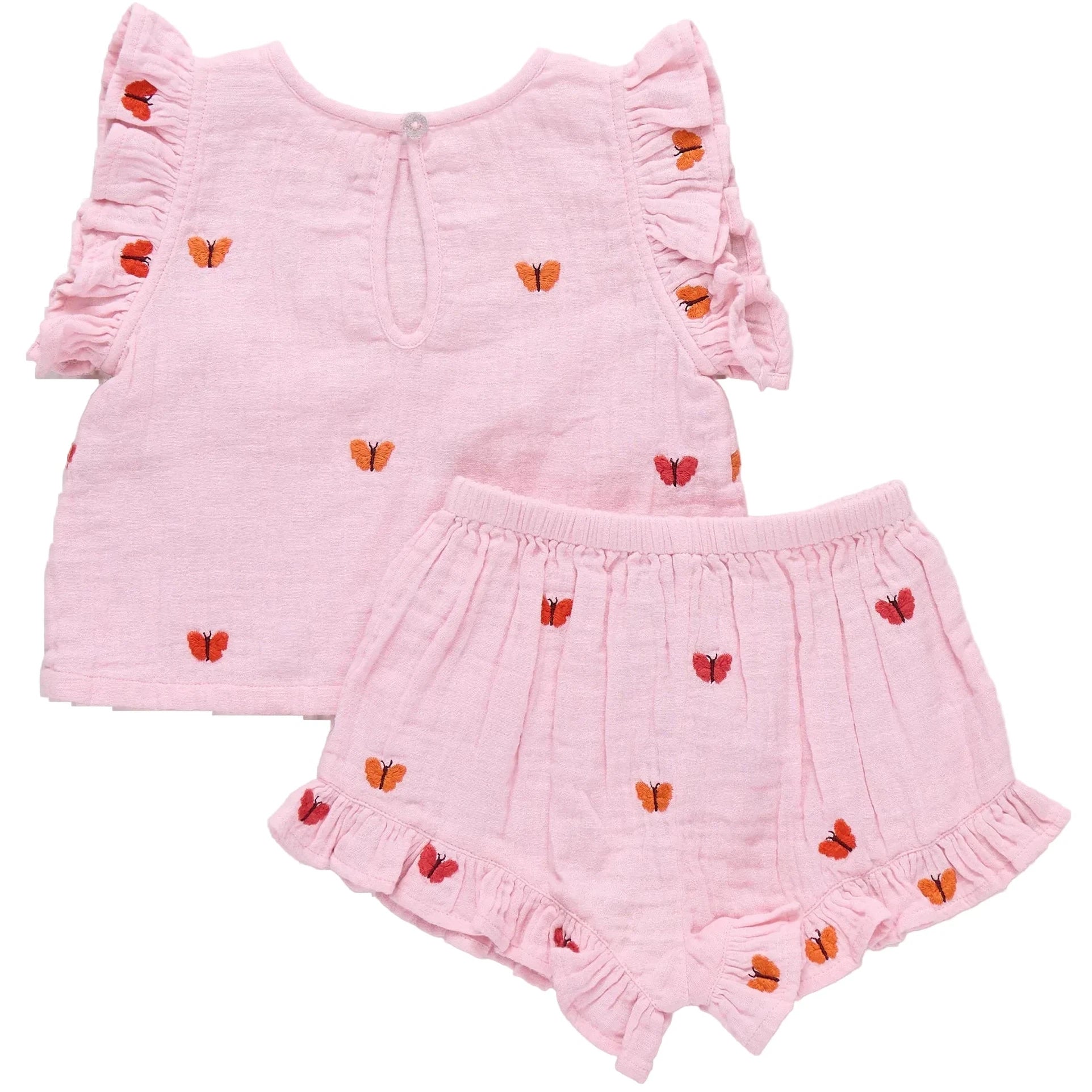 Butterfly Embroidery Roey 2pc Set