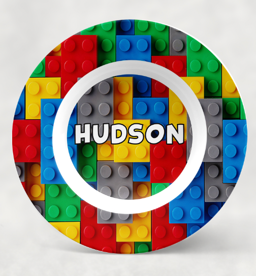 Personalized Legos Dishware
