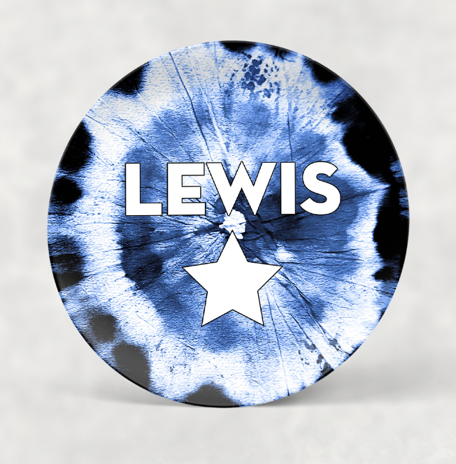 Personalized Navy Tie Dye Dishware