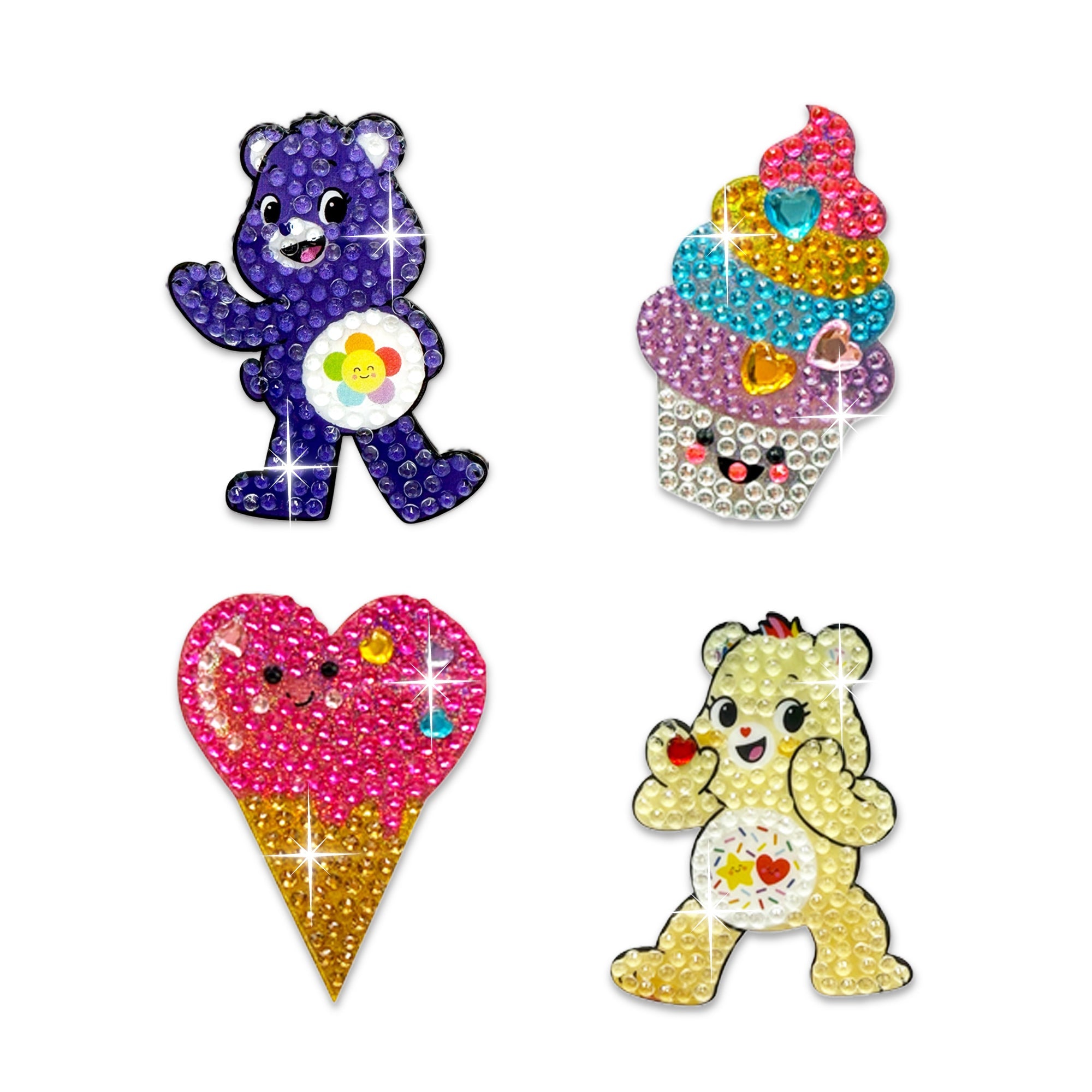 Care Bears & Ice Cream Set of 4