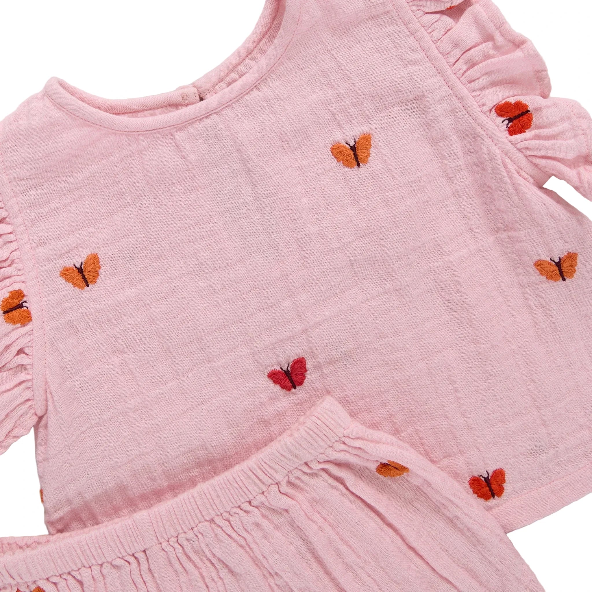 Butterfly Embroidery Roey 2pc Set