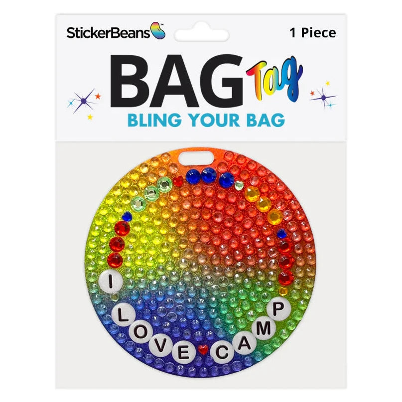 I Love Camp Bag Tag