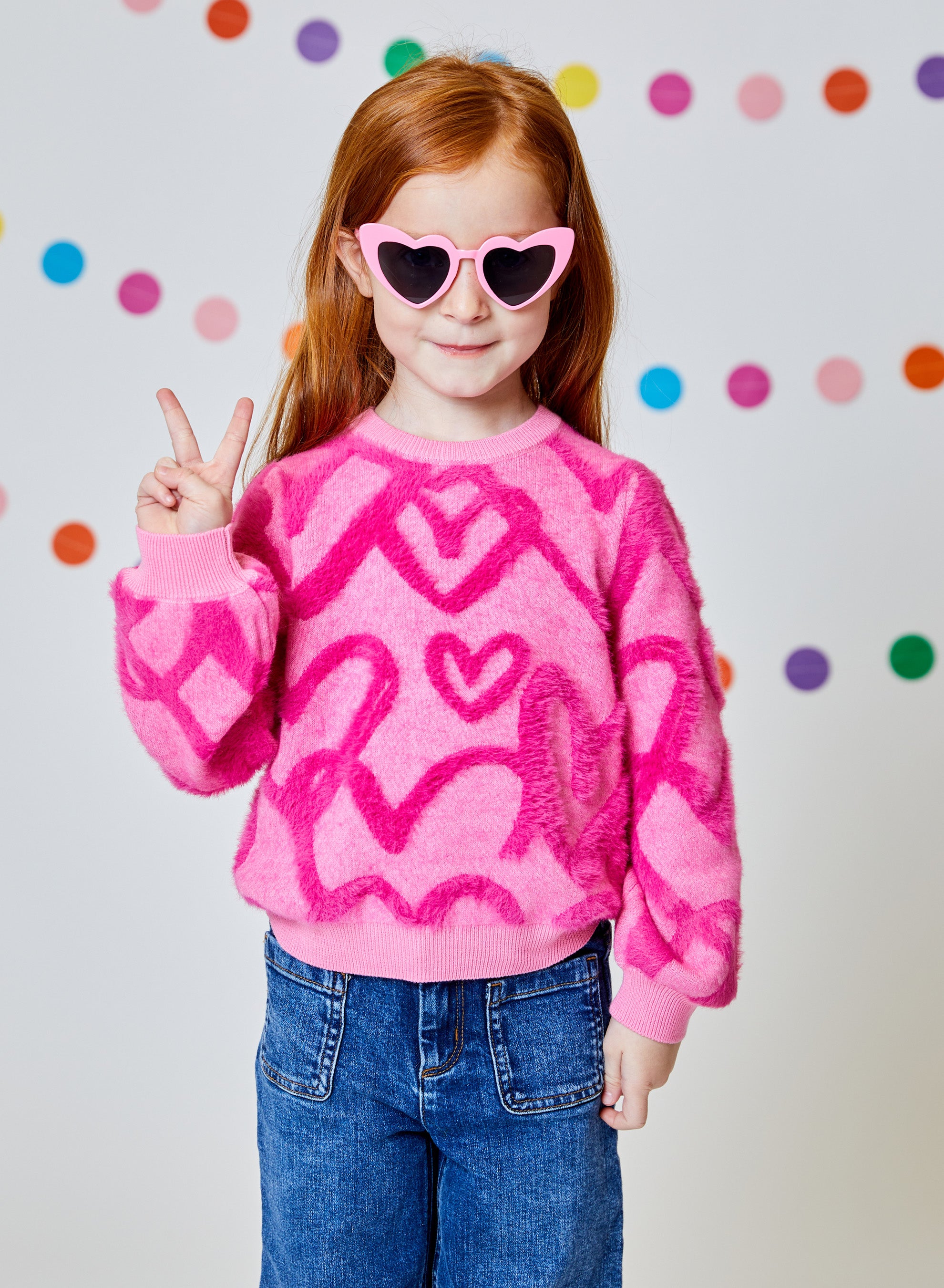 Graffiti Heart Sweater