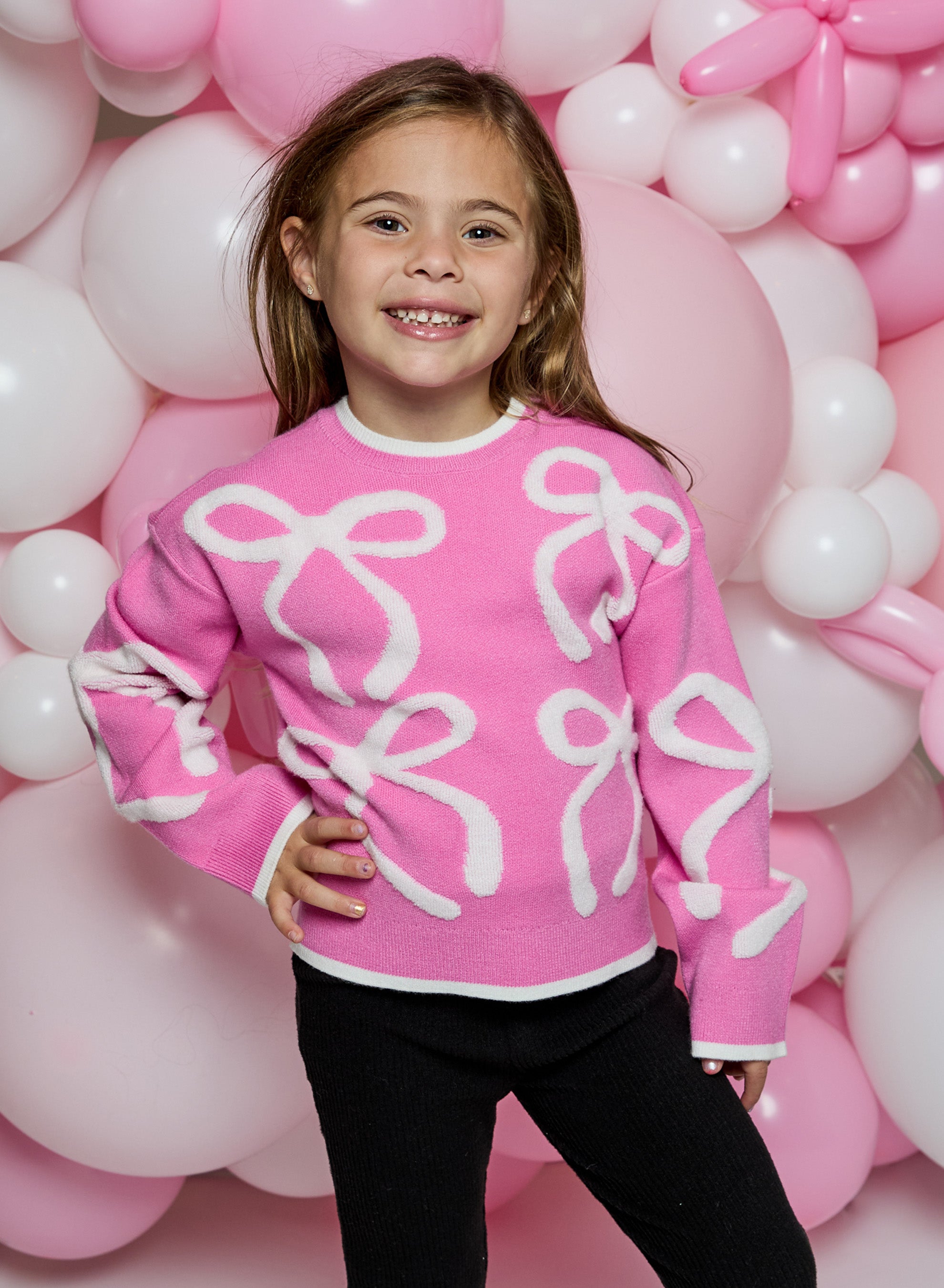 Pink Bow Sweater