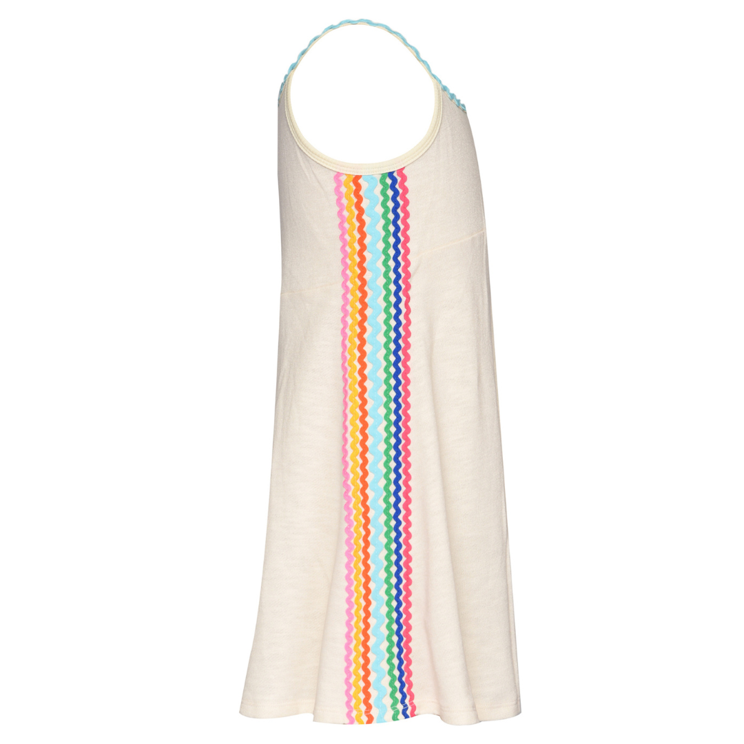 Rainbow Rick Rack Fit and Flare Dress