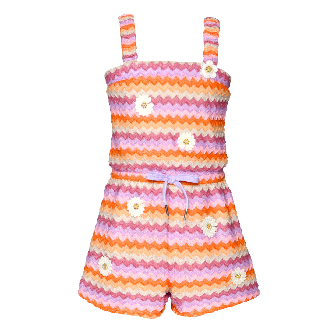 Striped Crochet Romper