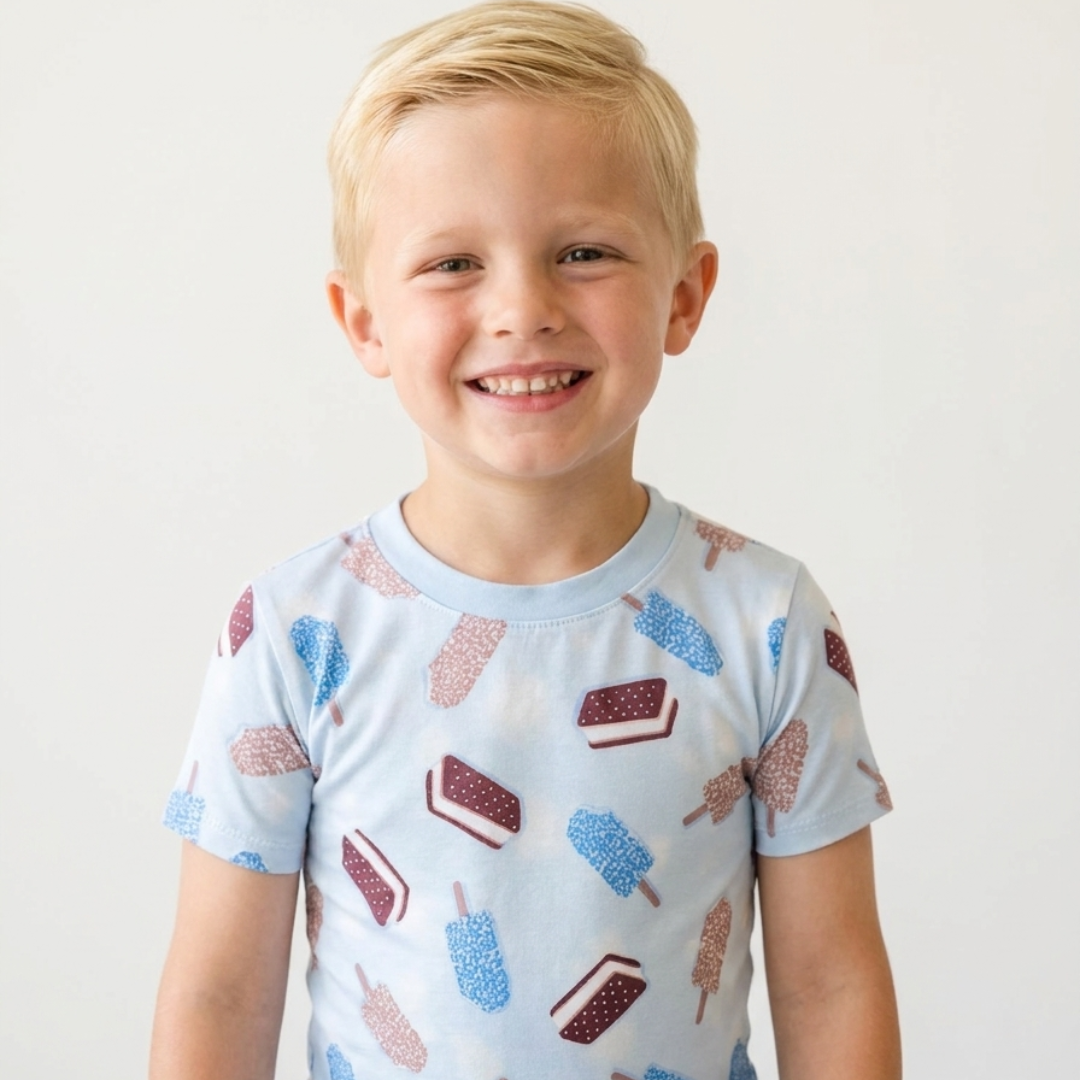 Crunch Bar Blue Short Set