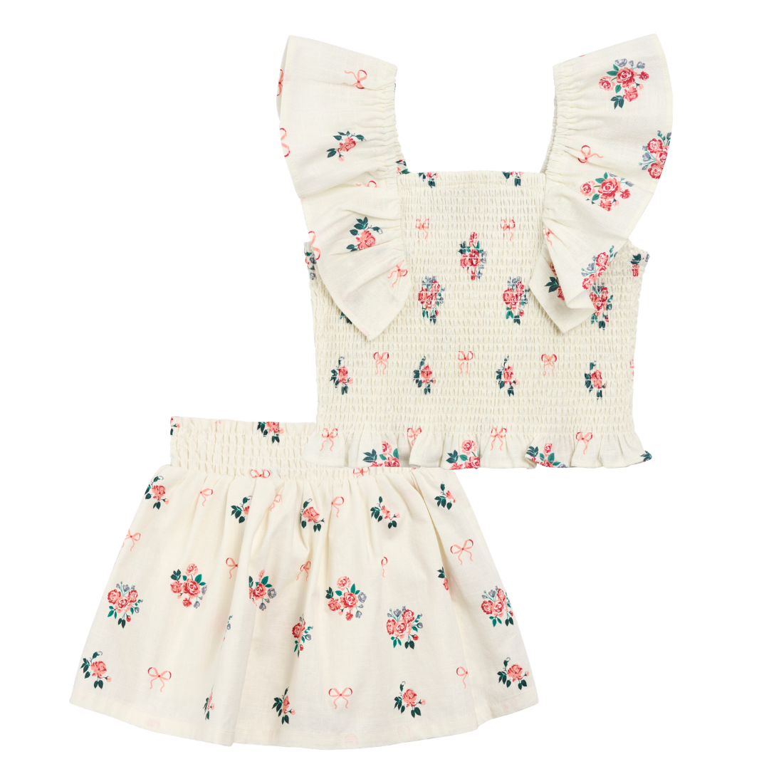 Bows and Bouquets Skort Set