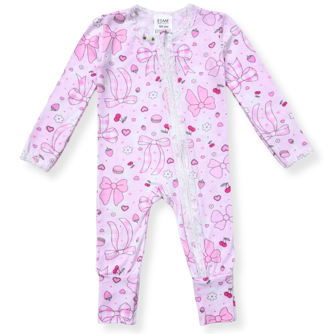 Summer Bows Flip Footie