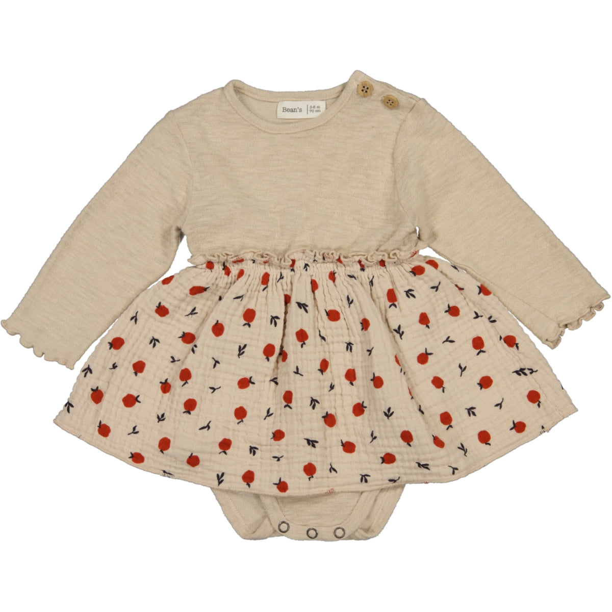 Apple Print Bubble Dress