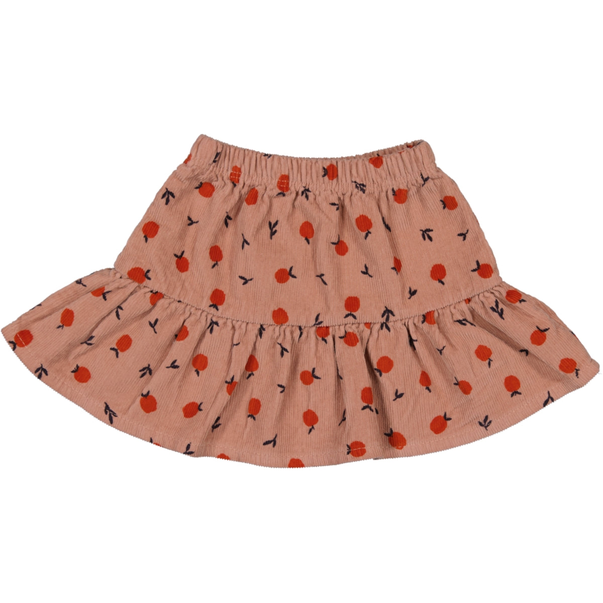 Apple Printed Corduroy Skirt