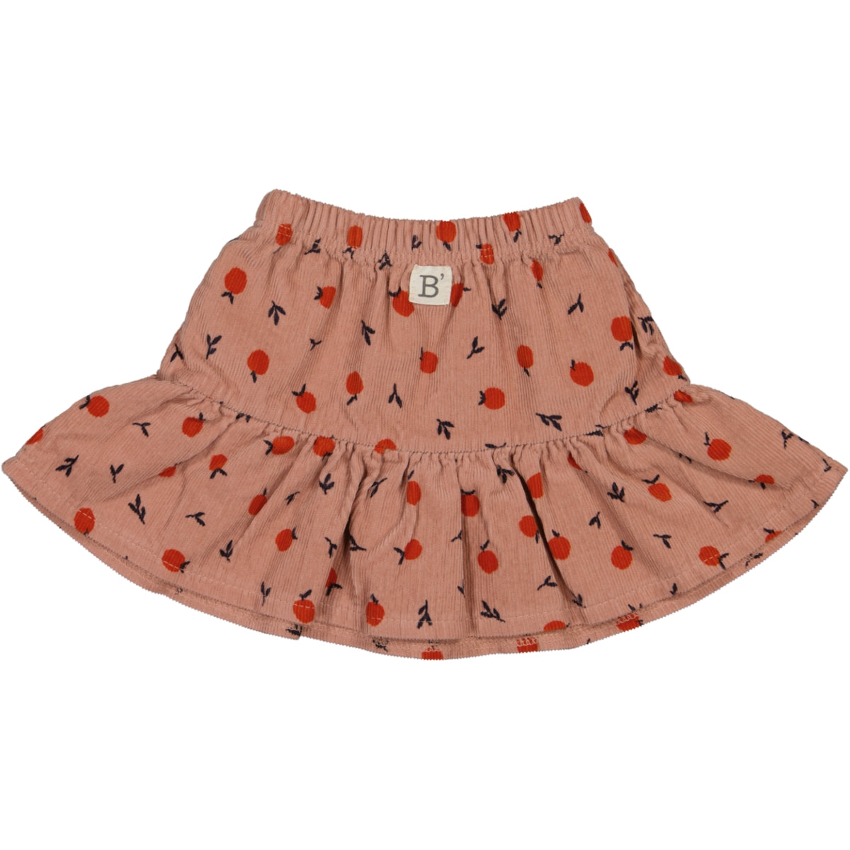 Apple Printed Corduroy Skirt