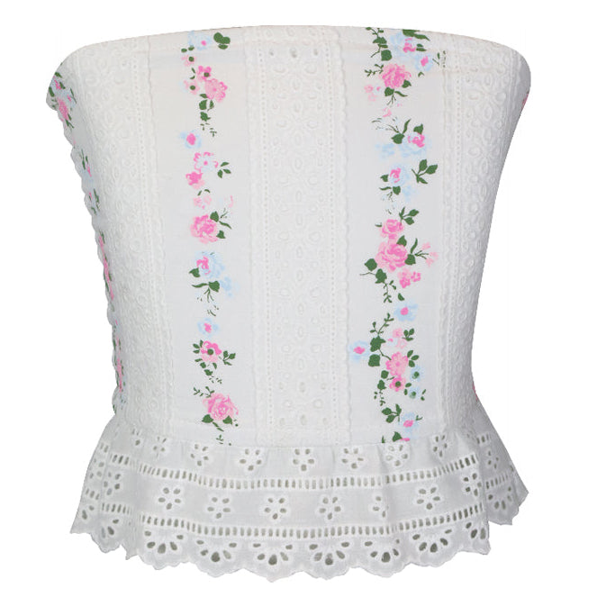 Floral Crochet Tube Top