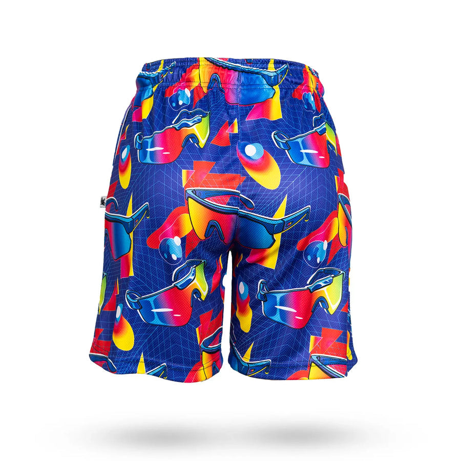 Neon Baseball Shades Flow Shorts - Meems