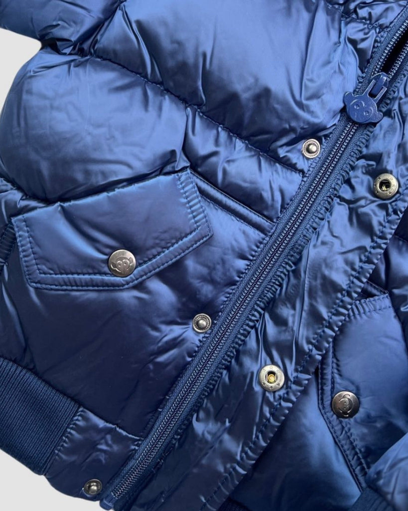 Navy Puffy Coat - Meems