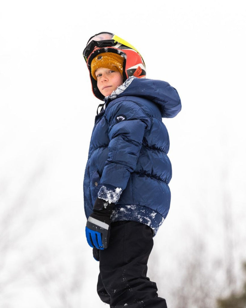 Navy Puffy Coat - Meems