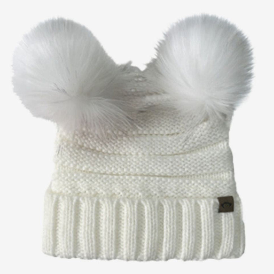 Mia Faux Fur Pom Beanie - Meems