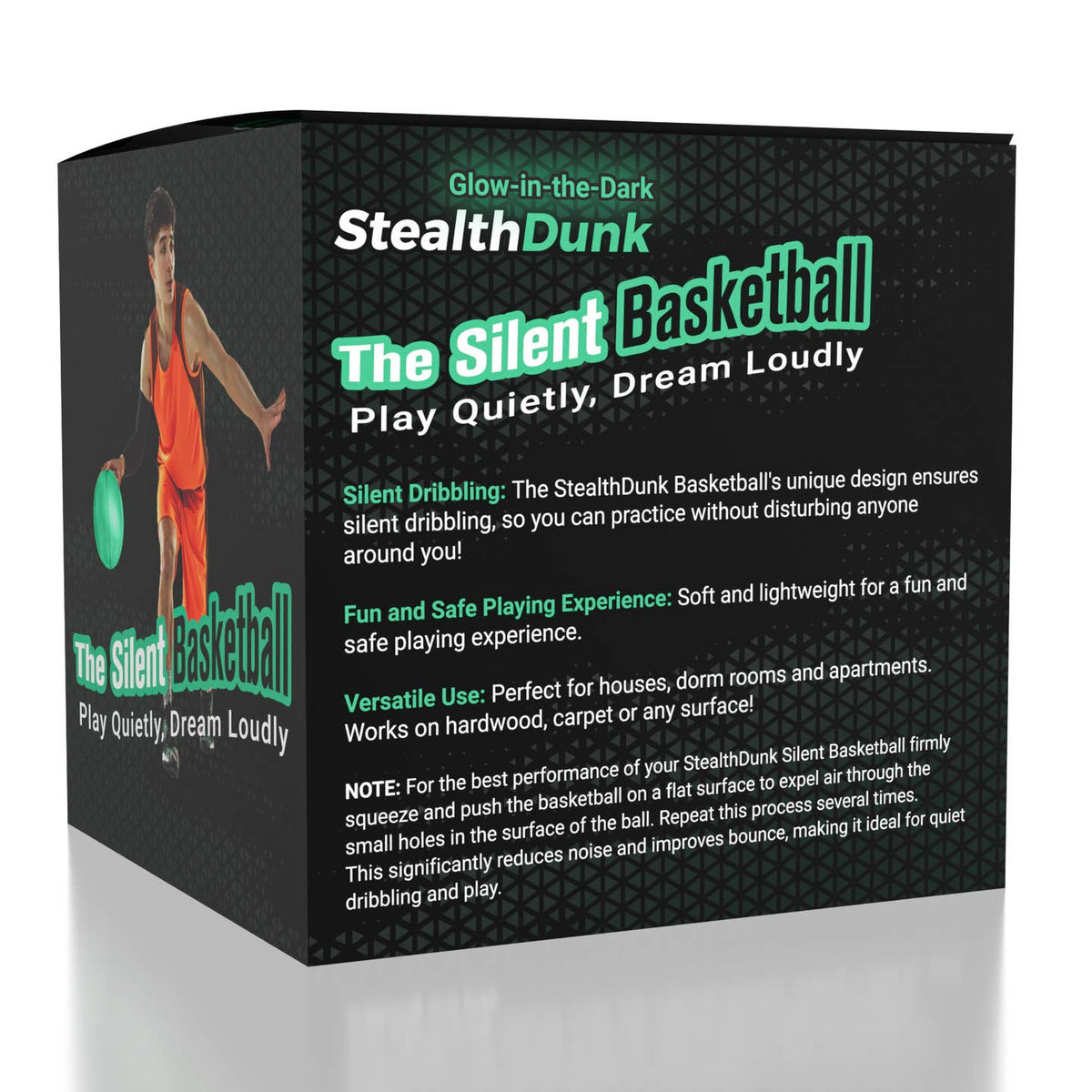 Stealthdunk Glow-in-the-Dark Silent Basketball