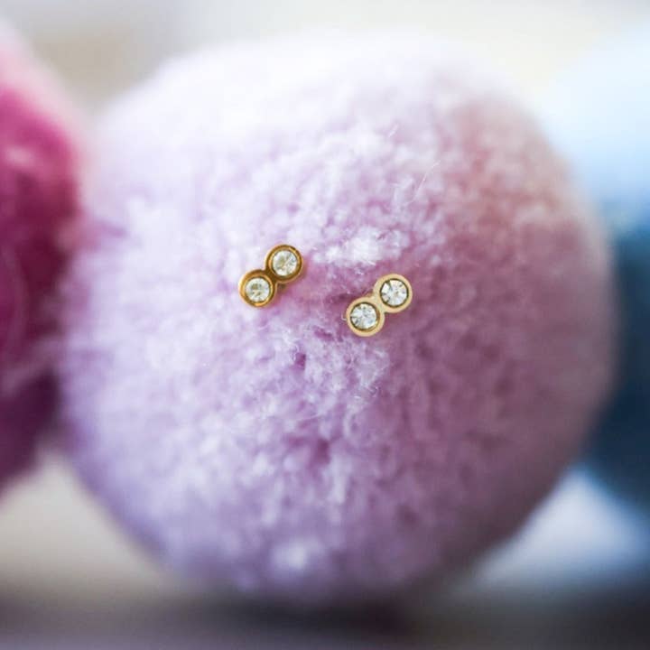 Double Diamond Studs - Meems
