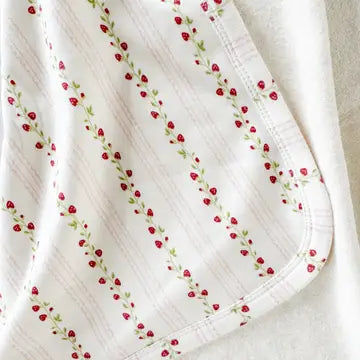 Strawberry Rose Hooded Towel Baby Gift