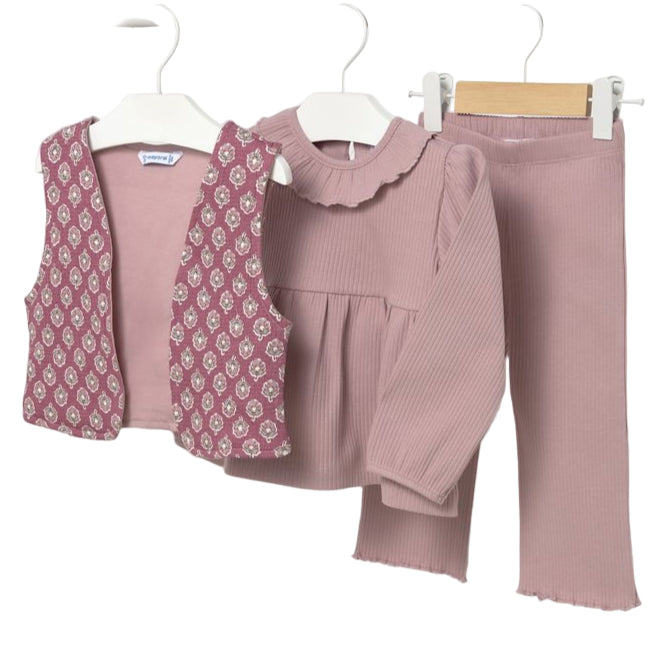 Knit 3pc Vest Set